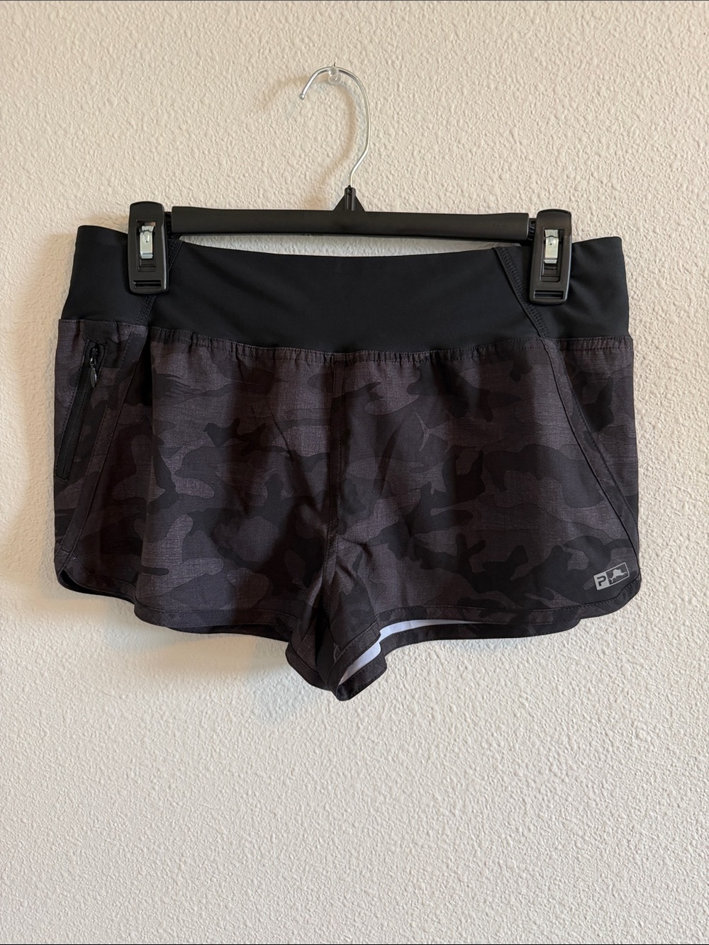 P.E Nation Black Camo Athletic Running Shorts